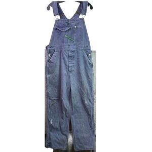 Key Imperial Overalls Mens 38x32 Denim Bib Workwear Dungarees Chore Grunge